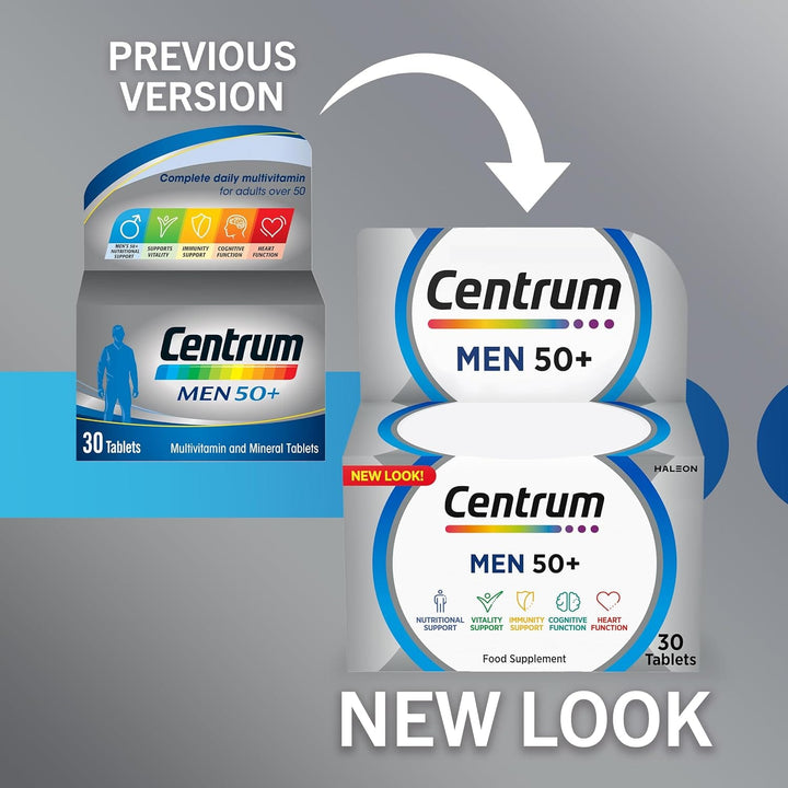 Centrum Men 50+ Multivitamin Tablets 30 Mens Health