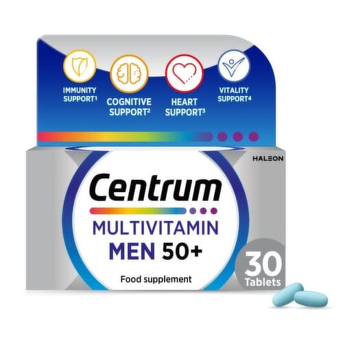 Centrum Men 50+ Multivitamin Tablets 30 Mens Health Centrum Men 50+ Multivitamin Tablets 30 | Men’s Health Ireland