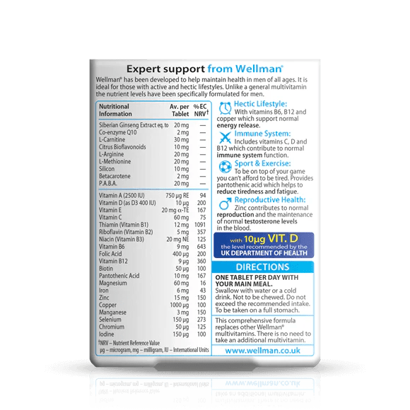 Vitabiotics Wellman Original (30) Mens Health