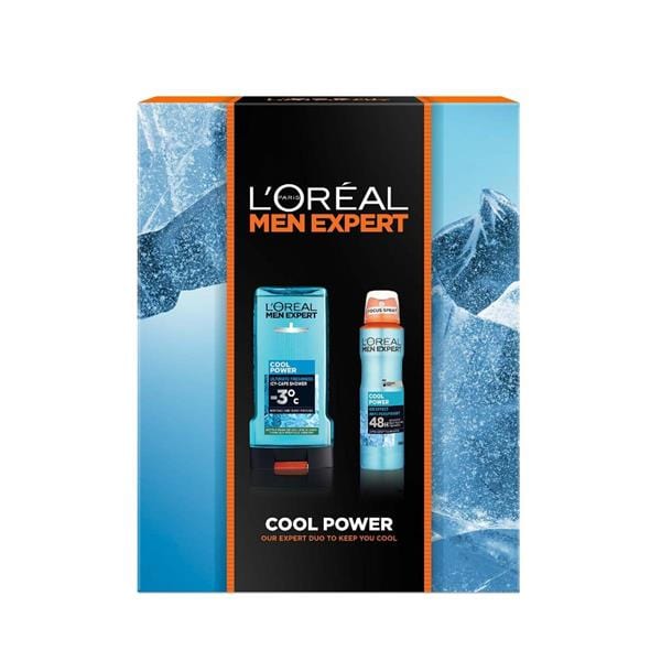 L'OREAL Skincare Men Expert Cool Power Gift Set Mens Toiletries L'OREAL Skincare Men Expert Cool Power Gift Set