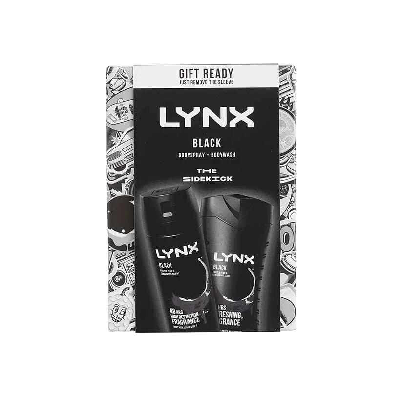 Lynx Black Duo SideKick Gift Set Mens Toiletries Lynx Black Duo SideKick Gift Set