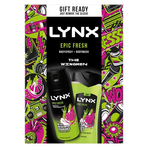 Lynx Epic Fresh Duo Set Mens Toiletries Lynx Epic Fresh Duo Set