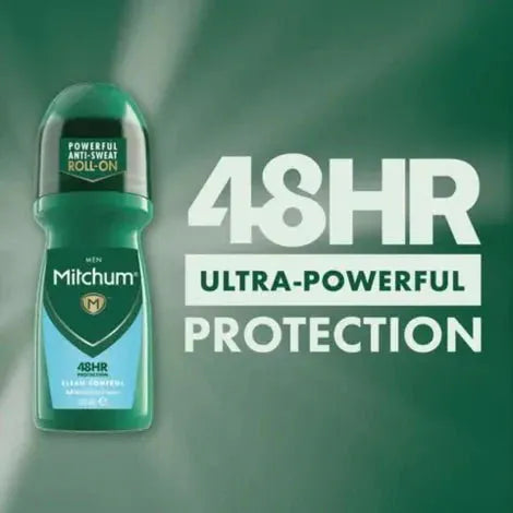 Mitchum for Men Clean Control Roll On Deodorant 100ml Mens Toiletries Mitchum for Men Clean Control Roll On Deodorant 100ml