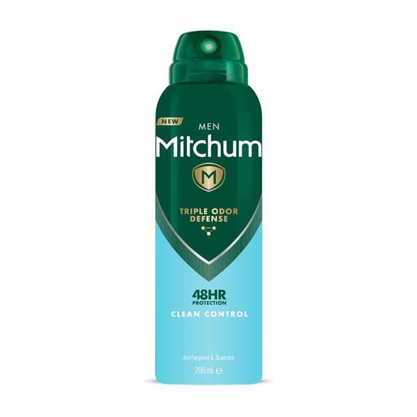 Mitchum Men Clean Control Aerosol Anti-Perspirant 200ml Mens Toiletries Mitchum Men Clean Control Aerosol Anti-Perspirant 200ml