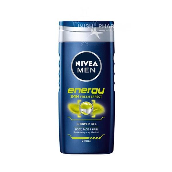 Nivea Men Shower Energy 250ml Mens Toiletries