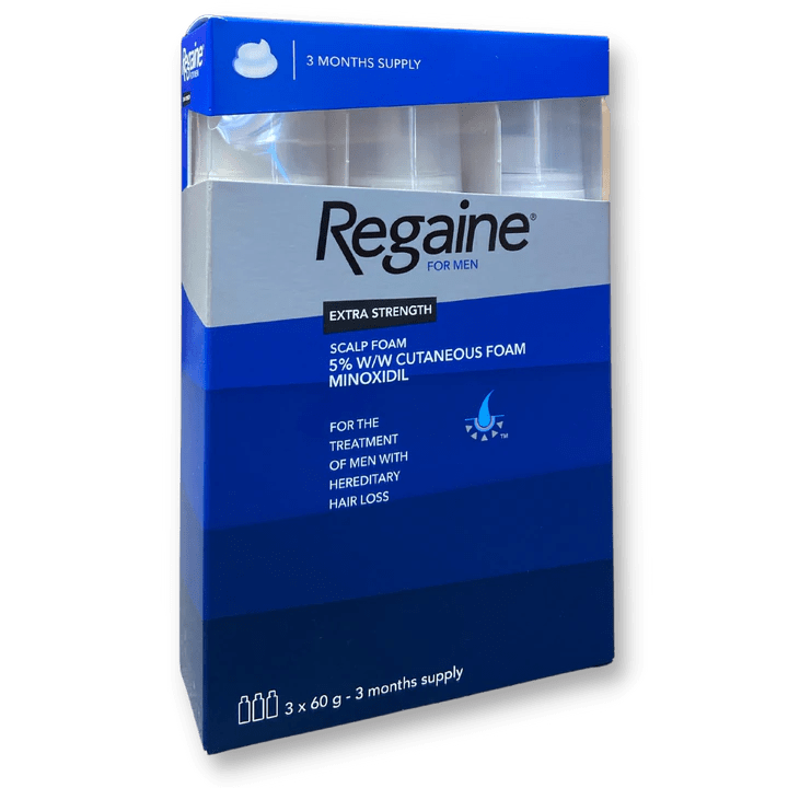 Regaine Extra Strength Scalp Foam 3 Months (3x60g) Mens Toiletries