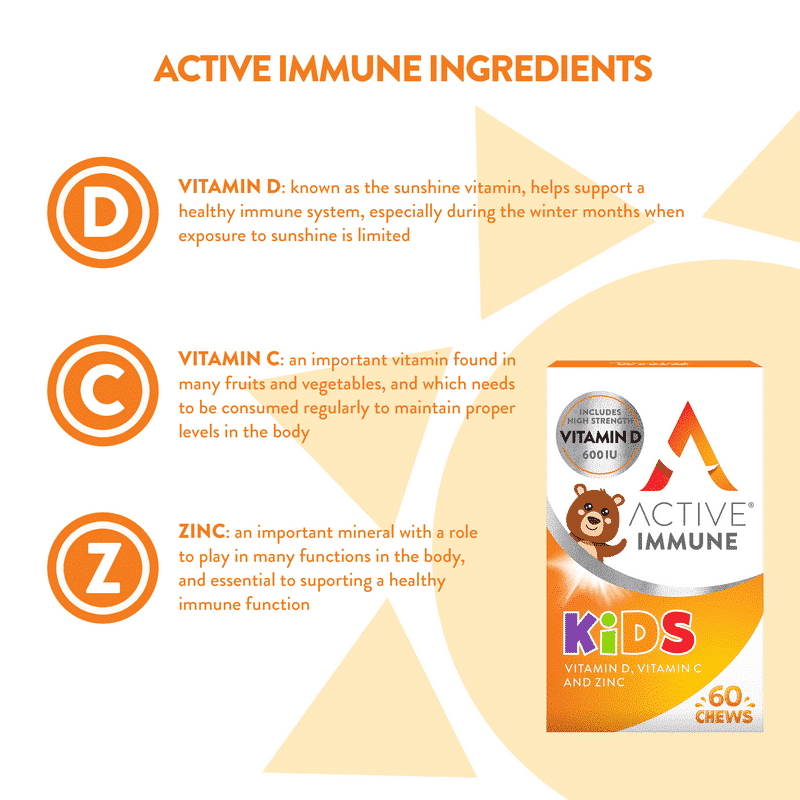 Active Immune For Kids Chewable Tabs (60) Multi Vitamins