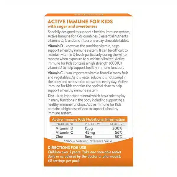 Active Immune For Kids Chewable Tabs (60) Multi Vitamins