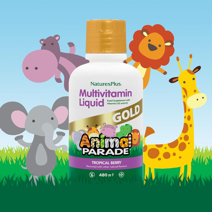 Animal Parade GOLD Multivitamin Children’s Liquid 480ml Multi Vitamins Animal Parade GOLD Children’s Liquid Multivitamin 480ml | Kids Vitamins Ireland