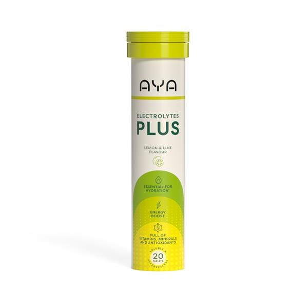 AYA Electrolytes Plus Effervescent lemon & lime flavour 20 Tablets Multi Vitamins AYA Electrolytes Plus Effervescent lemon & lime flavour 20 Tablets
