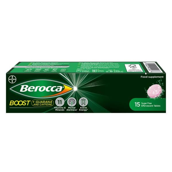 Berocca Boost Effervescent Tablets (15) Multi Vitamins Berocca Boost Effervescent Tablets (15)