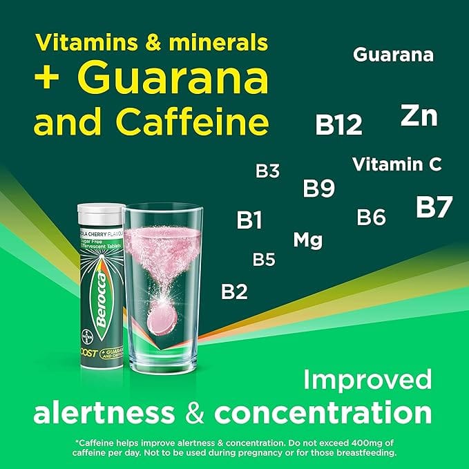 Berocca Boost Effervescent Tablets (30) Multi Vitamins