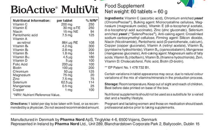 Bioactive Multivitamin 60 Multi Vitamins