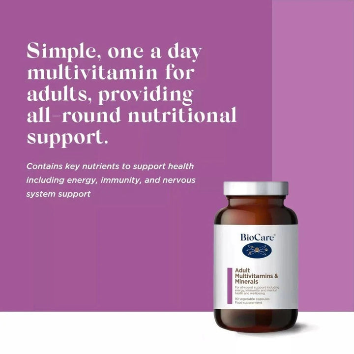 BioCare Adult MultiVitamins and Minerals (90) Multi Vitamins BioCare Adult MultiVitamins and Minerals (90)