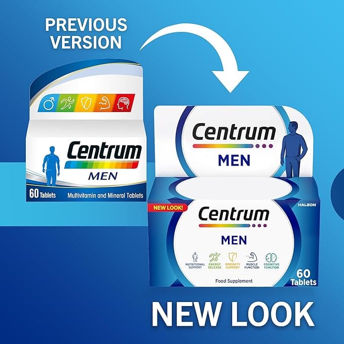 Centrum Men Multivitamin Tablets 60s Multi Vitamins