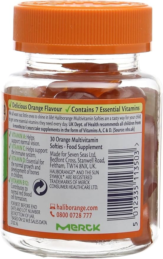 Haliborange Multivitamin Orange Softies for 3-12 Years (30) Multi Vitamins