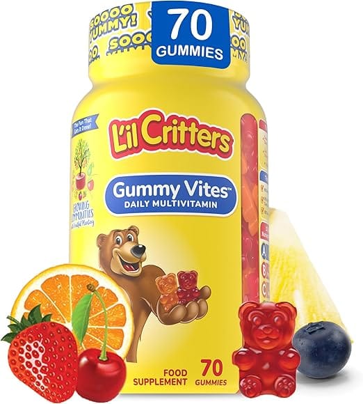 L’il Critters Gummy Vites Gummy Vitamins 70 Gummies Multi Vitamins L’il Critters Gummy Vites Kids Multivitamin 70 Gummies