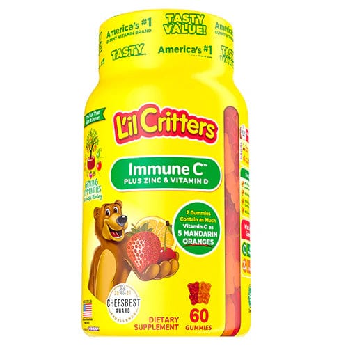 L’il Critters Immune C, Zinc & Vitamin D Gummy Vitamins (60) Multi Vitamins