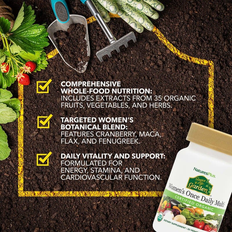 Natures Plus Source of Life Garden Women’s Once Daily Multi 30 Capsules Multi Vitamins Natures Plus Source of Life Garden Women’s Once Daily Multi 30 Capsules