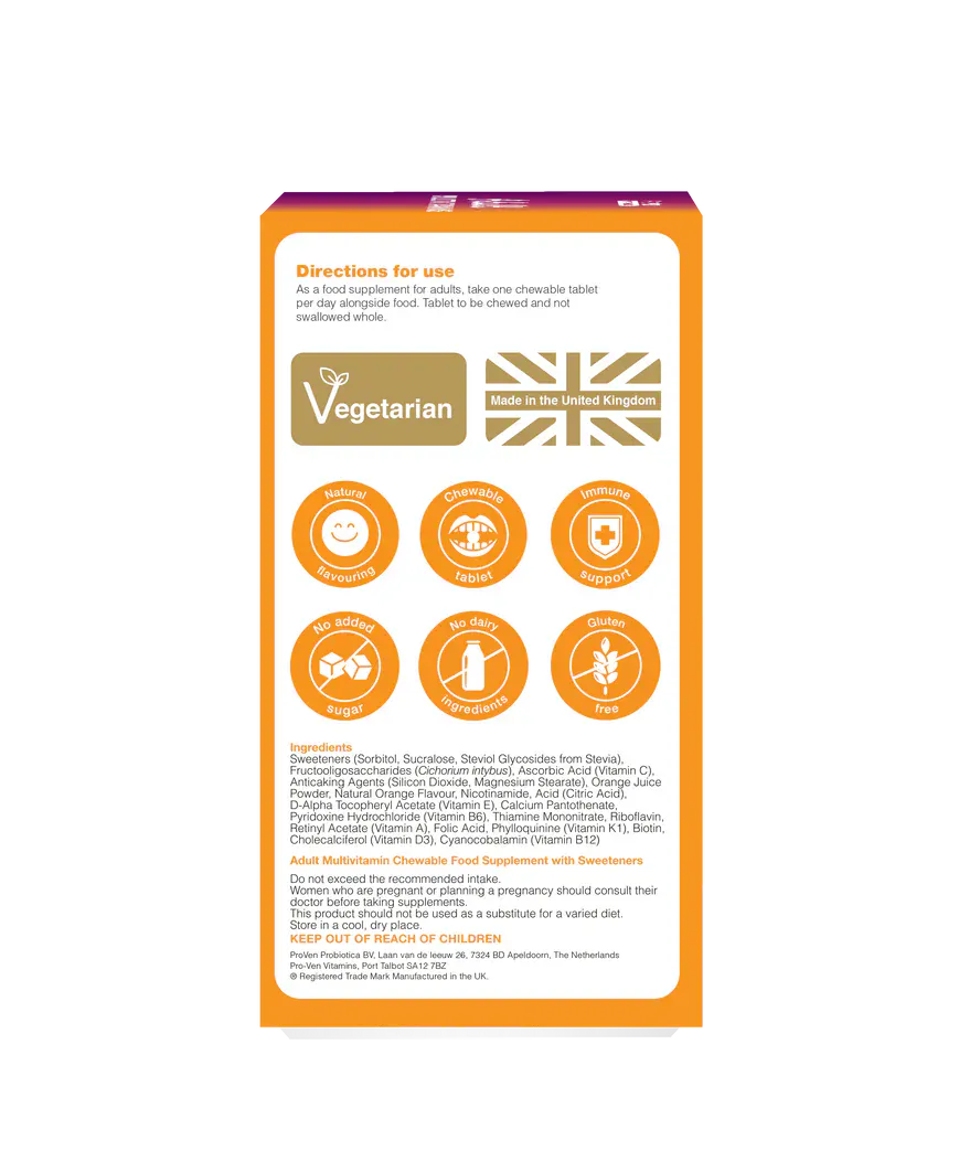 ProVen Adult Multivitamin 60 Chewables Multi Vitamins ProVen Adult Multivitamin 60 Chewables