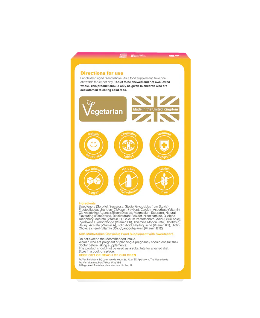 ProVen Kids Multivitamin 60 Chewables Multi Vitamins ProVen Kids Multivitamin 60 Chewables