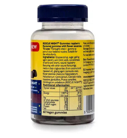 Rescue Night Gummies 60 Multi Vitamins Rescue Night Gummies 60 | Bach RESCUE | Lir Pharmacy