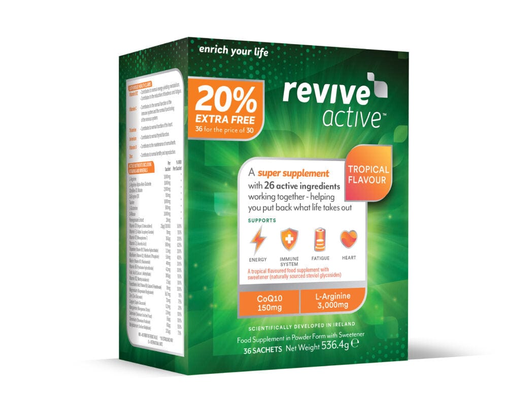 Revive Active 20% Extra Free Sachets Tropical Flavour (36) Multi Vitamins