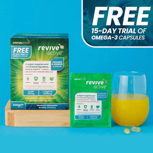 Revive Active Multivitamin Supplement 30 & FREE 15 days Omega-3 Multi Vitamins Revive Active Multivitamin Supplement 30 & FREE 15 days Omega-3
