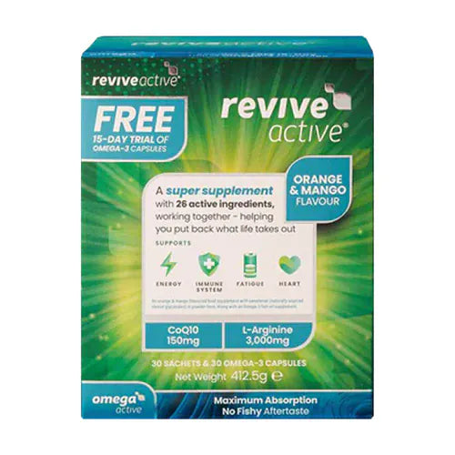 Revive Active Multivitamin Supplement 30 & FREE 15 days Omega-3 Multi Vitamins Revive Active Multivitamin Supplement 30 & FREE 15 days Omega-3
