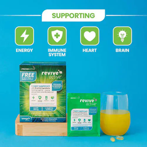 Revive Active Multivitamin Supplement 30 & FREE 15 days Omega-3 Multi Vitamins Revive Active Multivitamin Supplement 30 & FREE 15 days Omega-3