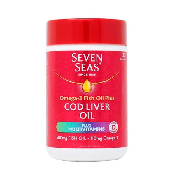 Seven Seas Cod Liver Oil Plus Multivitamins 30 Capsules Multi Vitamins Seven Seas Cod Liver Oil Plus Multivitamins 30 Capsules