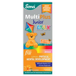 Sona MultiPlus Junior Tonic Max (200ml) Multi Vitamins