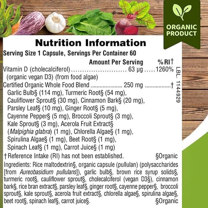 Source of Life Garden Vitamin D3 2500IU 60 Capsules Multi Vitamins Source of Life Garden Vitamin D3 2500IU 60 Capsules | Vegan Vitamin D Ireland