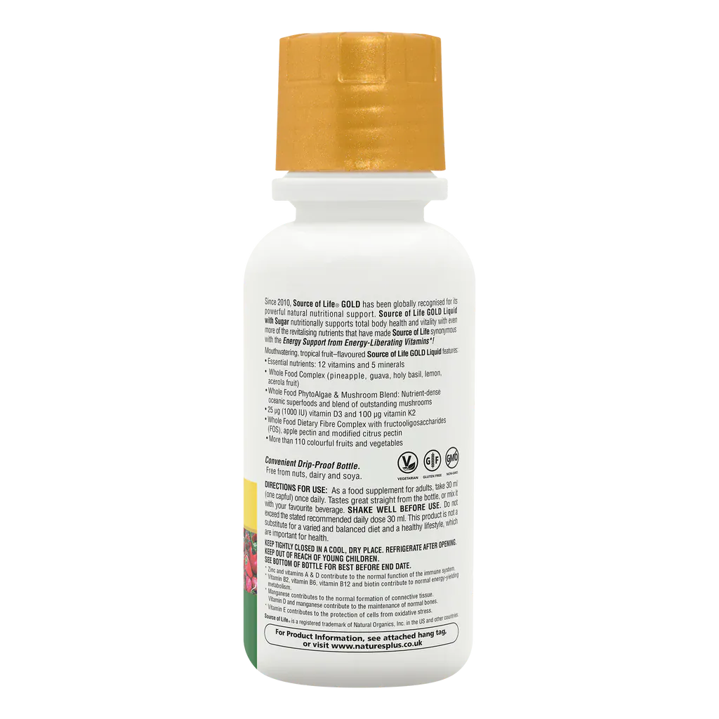 Source of Life Gold Multivitamin Liquid 240ml Multi Vitamins Source of Life Gold Liquid Multivitamin 240ml | High Strength Daily Multi Ireland