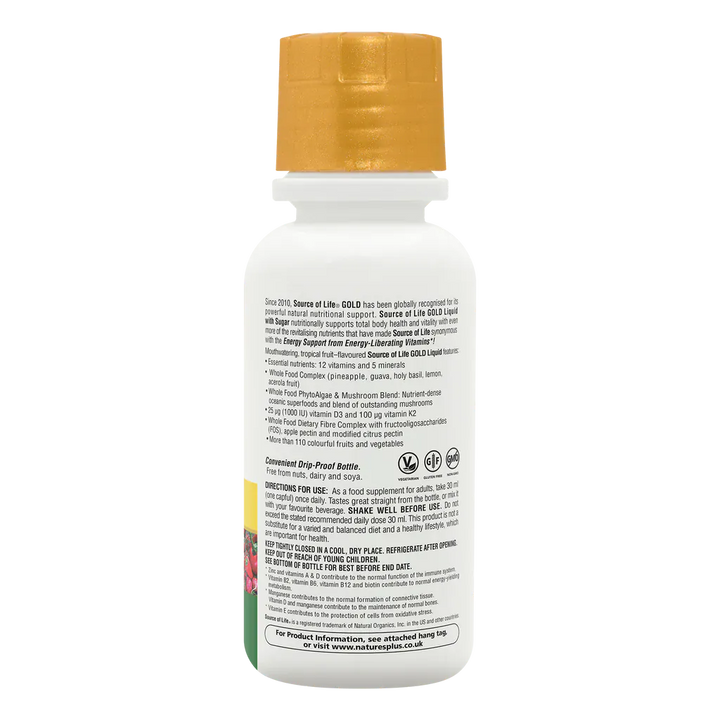Source of Life Gold Multivitamin Liquid 240ml Multi Vitamins Source of Life Gold Liquid Multivitamin 240ml | High Strength Daily Multi Ireland