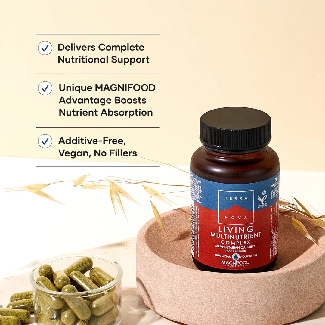 Terranova Living Multi-Nutrient Complex 100 Capsules Multi Vitamins Terranova Living Multi-Nutrient Complex Capsules (100) | Full Spectrum Support Ireland