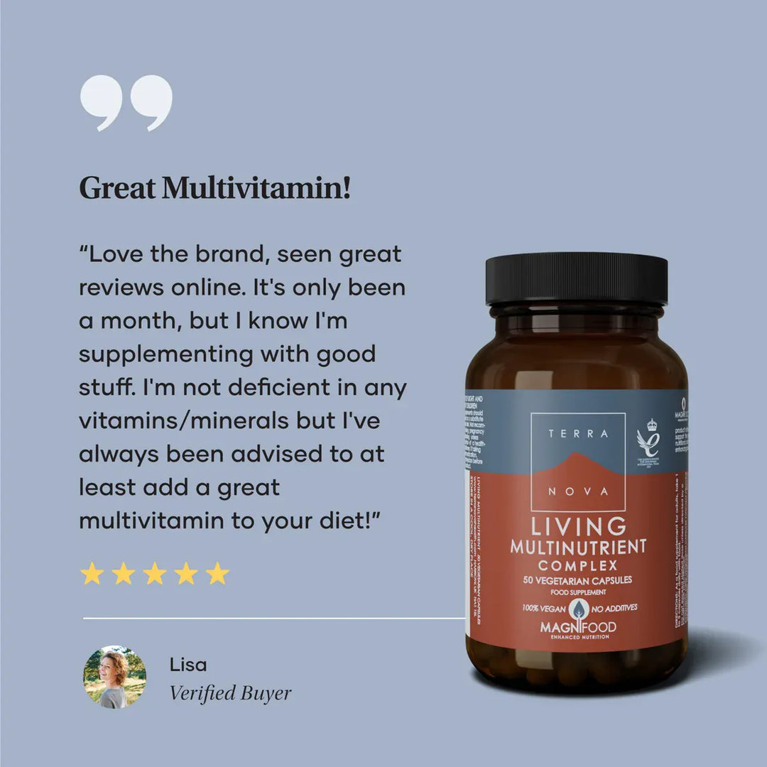 Terranova Living Multi-Nutrient Complex 100 Capsules Multi Vitamins Terranova Living Multi-Nutrient Complex Capsules (100) | Full Spectrum Support Ireland