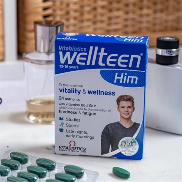 Vitabiotics Wellteen Him 30 Tablets Multi Vitamins Vitabiotics Wellteen Him 30 Tablets | Teen Boys Vitamins Ireland