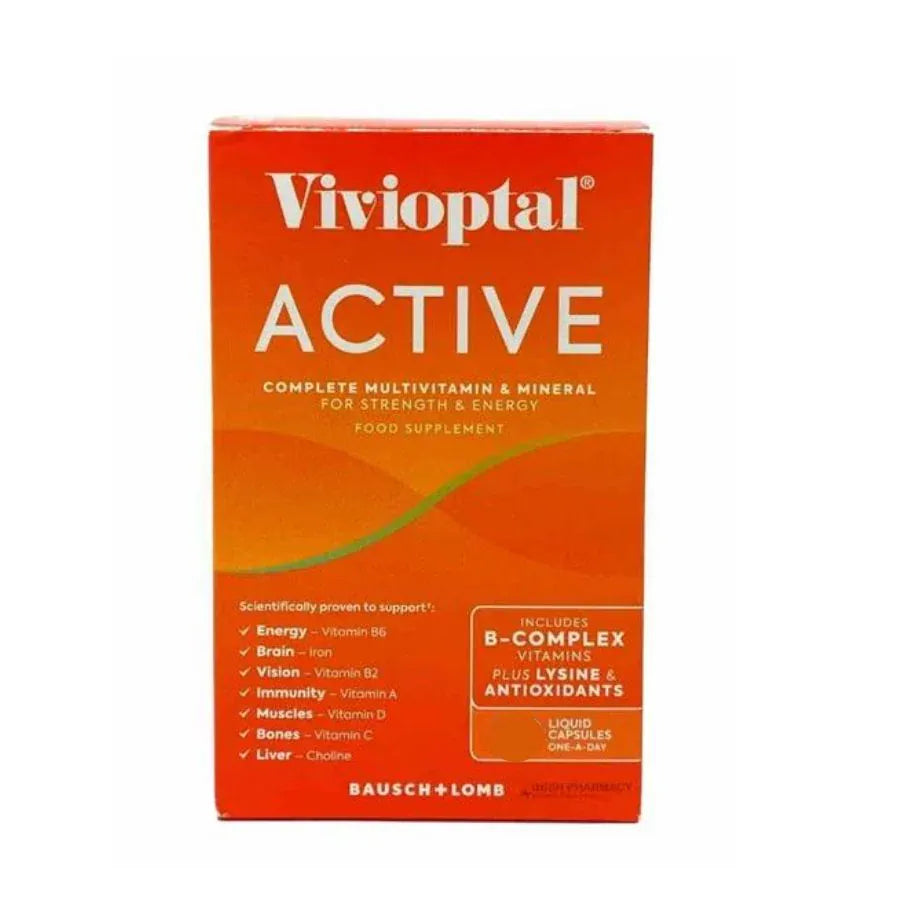 Vivioptal Active Multivitamin 30 Liquid Capsules Multi Vitamins Vivioptal Active Multivitamin 30 Softgels | Energy & Vitality Support