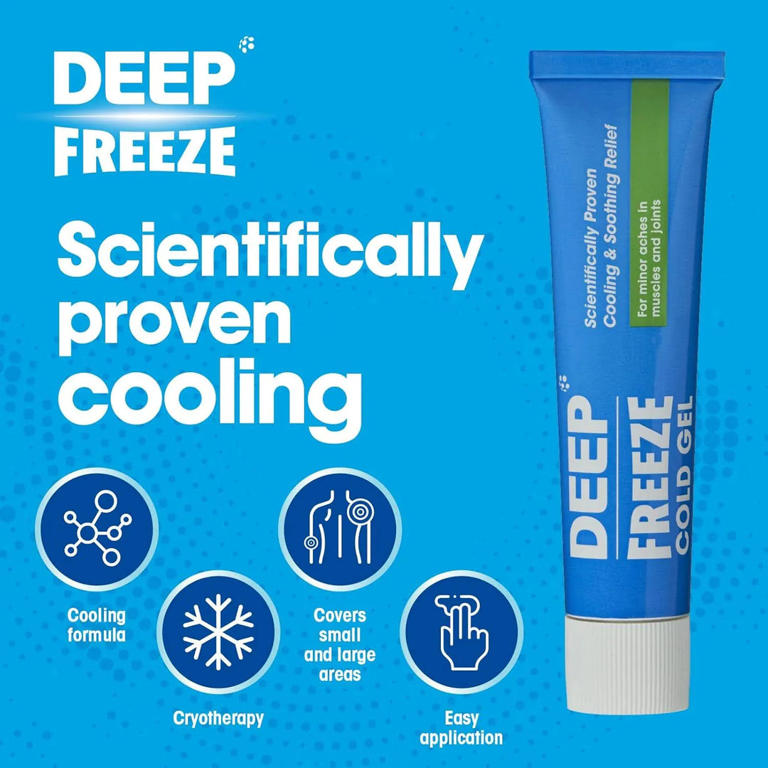 Deep Freeze Pain Relief Gel 100g Pain Relief Deep Freeze Pain Relief Gel 100g | Cooling Muscle &amp; Joint Relief Ireland