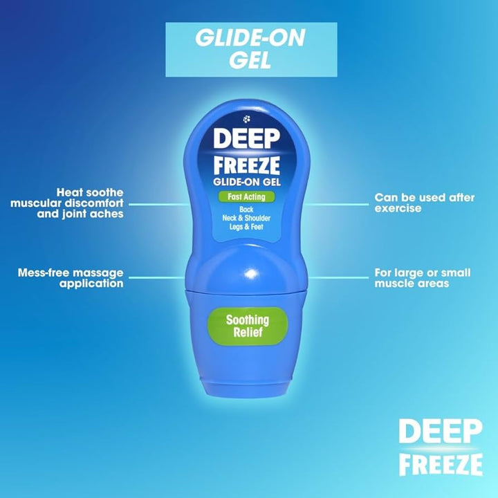 Deep Freeze Pain Relief Glide-On Gel 50g Pain Relief Deep Freeze Pain Relief Glide-On Gel 50g