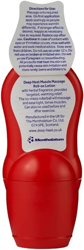 Deep Heat Muscle Massage Roll On (50ml) Pain Relief