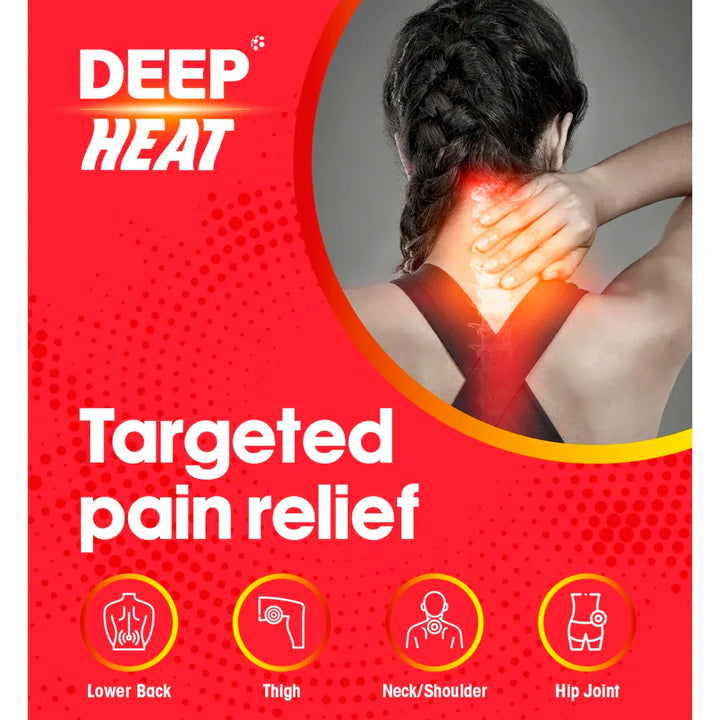 Deep Heat Pain Relief Patch for Back Pain 4 Patches Pain Relief Deep Heat Pain Relief Patch for Back Pain 4 Patches | Lir Pharmacy