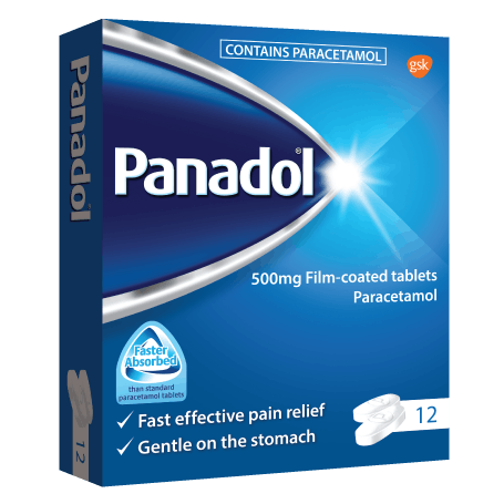 Panadol 500mg Paracetamol Tablets (24) Pain Relief PA0678/107/001