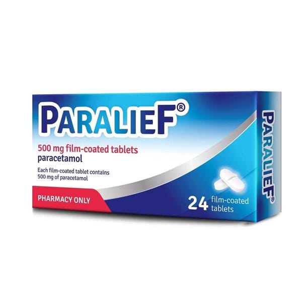 Paralief 500mg Paracetamol Tablets 24 Pain Relief Paralief 500mg Paracetamol Tablets (24) | Pain &amp; Fever Relief | Lir Pharmacy