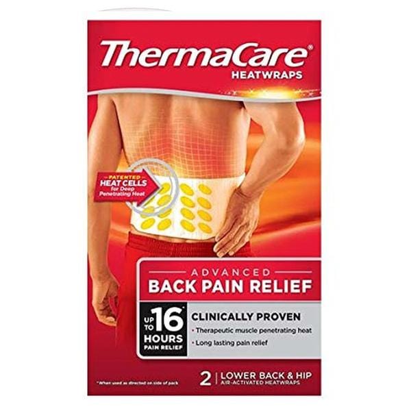 Thermacare Heat Wraps Pain Relief Lower Back & Hip (2) Pain Relief