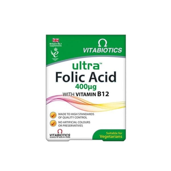 Folic Acid 400mcg Vitabiotics (60) Pregnancy Supplements