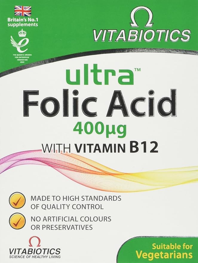 Folic Acid 400mcg Vitabiotics (60) Pregnancy Supplements