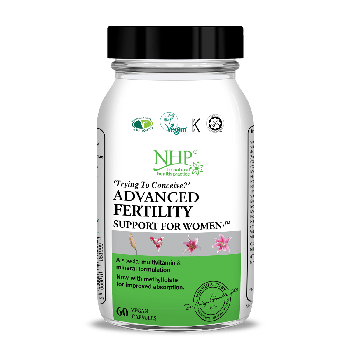 NHP Advanced Fertility Support for Women 60 Capsules - Image 2