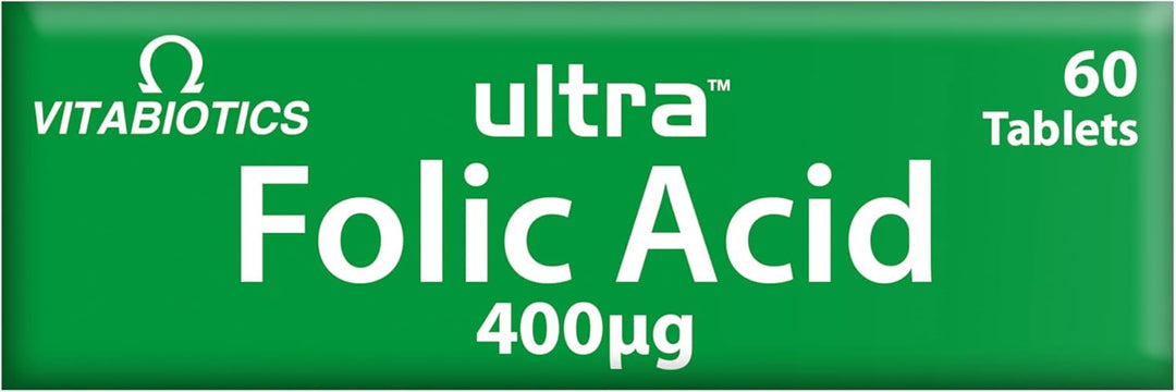 Vitabiotics Folic Acid 400mcg with Vitamin B12 60 Tablets Pregnancy Supplements Vitabiotics Folic Acid 400mcg 60 Tablets | Pregnancy Vitamins Ireland